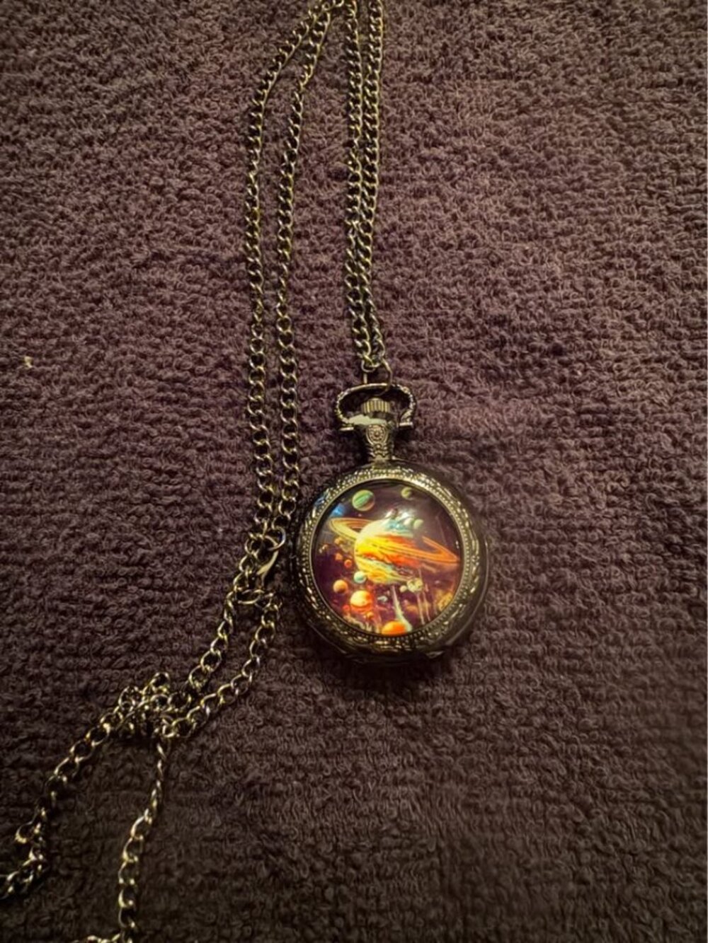 Solar System Planets Pocket Watch - Picture 3 of 4
